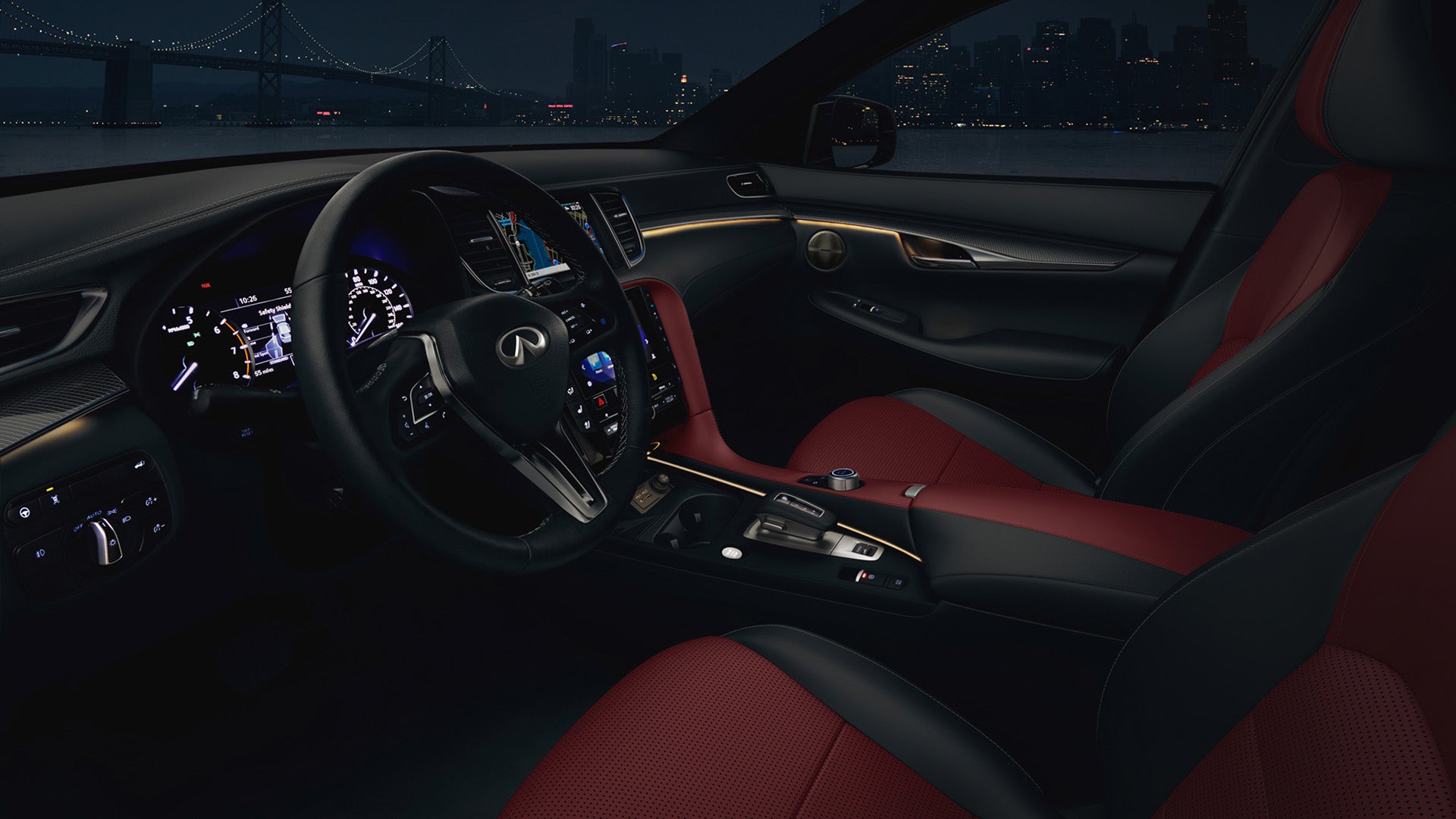 INFINITI QX50 using InTouch infotainment system